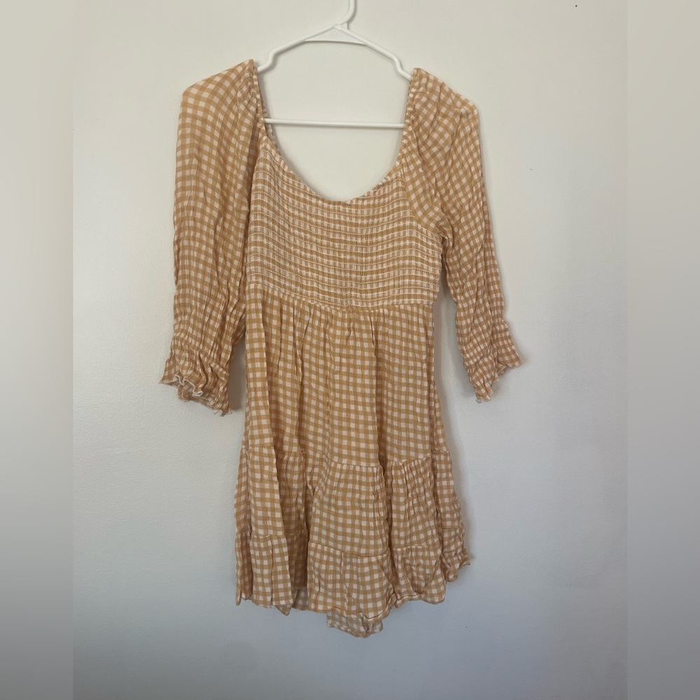 Yellow Plaid Sundress